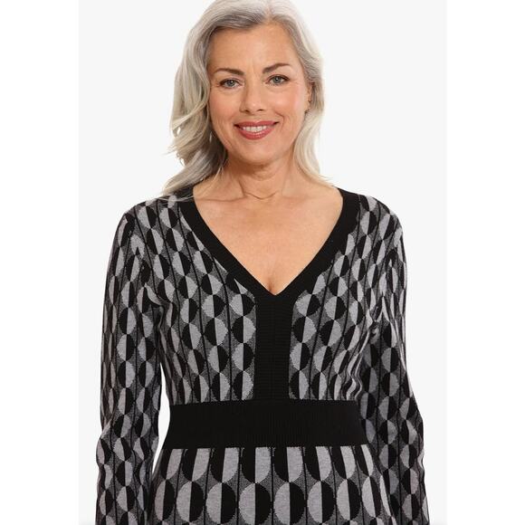 NWT London Times Knit Sweater Dress Size Large - Picture 8 of 8